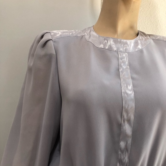 richard warren high neck long sleeve blouse - Picture 8 of 16